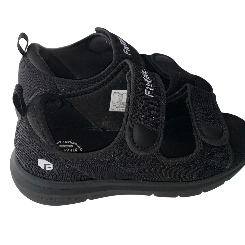Men's Recovery Slide Sandals FitVille Arch Support Comfort Slip-On Size 10 - Picture 6 of 7